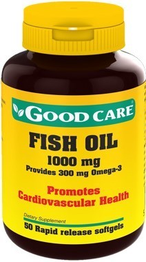 Omega 3 Fish Oil 1000mg Good Care - 50 cápsulas