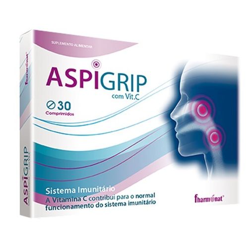 AspiGrip com Vitamina C - 30 comprimidos