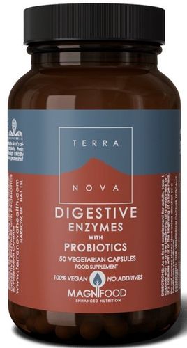 Digestive Enzymes With Probiotics -  50 cápsulas