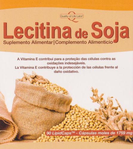 Lecitina de Soja Quality of Life Labs - 90 cápsulas