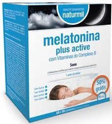 Melatonina Plus Active Naturmil - 60+30 comprimidos 50% GRÁTIS