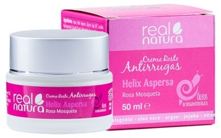 Creme Rosto Antirrugas Baba de caracol + Rosa Mosqueta - 50 ml