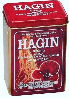 Hagin Extracto de Korean Ginseng Linhzhi - 60  cápsulas