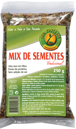 mix sementes cem porcento