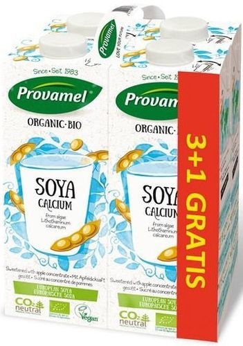 Bebida de Soja Plus Cálcio Provamel - 3 L + 1 L grátis