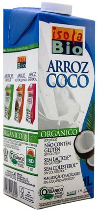 Bebida de Arroz com Coco Isola Bio - 1L