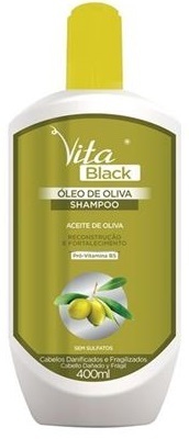 VitaBlack - Shampo Óleo de Oliva - 400 ml