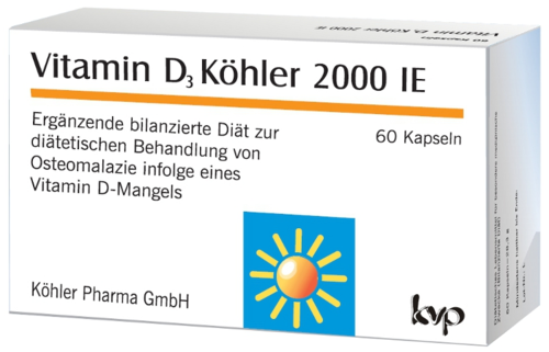 Vitamin D3 Kohler 2000 IE - 60 cápsulas