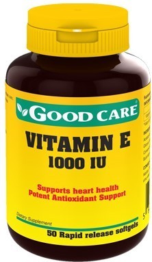 Vitamin E 1000 IU Good Care - 50 cápsulas
