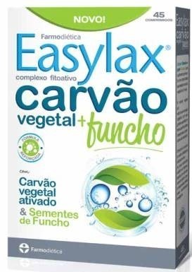 Easylax® Carvão Vegetal + Funcho - 45 comprimidos