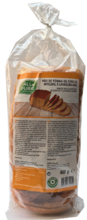 Pão de Forma de Levedura Mãe com Curcuma Allpura® - 400 gr.