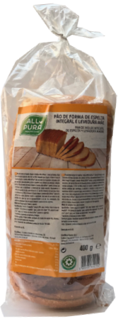Pão de Forma de Espelta Integral e Levedura Mãe AllPura® - 400 gr.
