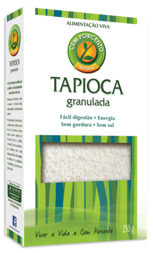 Tapioca granulada Cem Porcento - 250 gr.