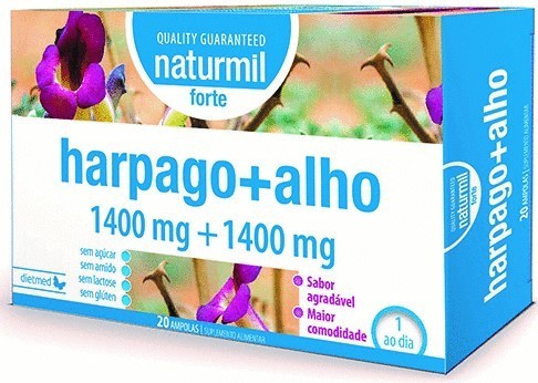 Harpago + Alho Naturmil Forte - 20 ampolas