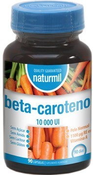 Beta-Caroteno 10000 UI Naturmil - 90 cápsulas