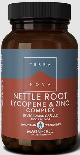 Nettle Root Lycopene & Zinc Complex Terra Nova - 50 cápsulas