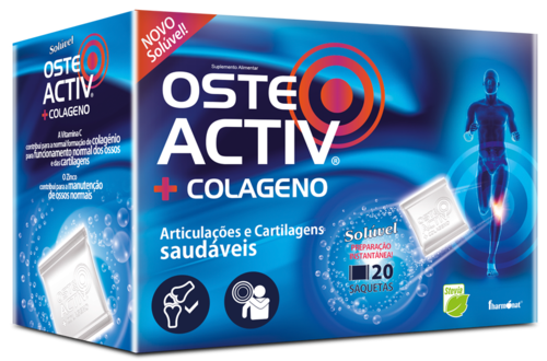 Osteo Activ + Colagénio - 20 saquetas