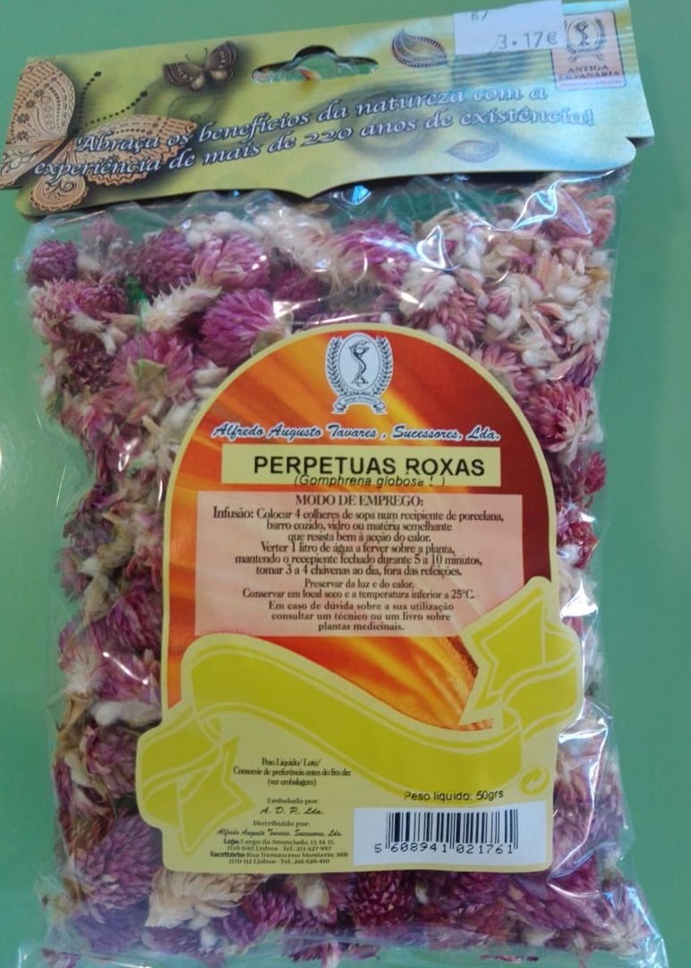 Perpétuas Roxas (flor) - 50 gr - BioCampello