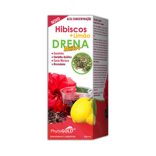 Drena Muito+ Hibiscus + Limão - 500 ml