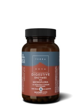 Digestive Enzymes With Microflora -  50 cápsulas