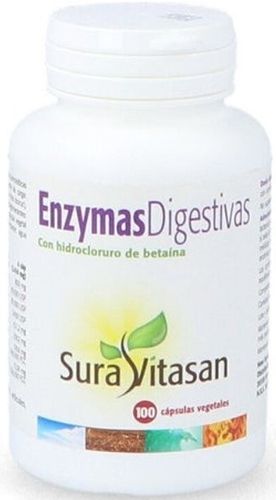 Enzymas Digestivas Suravitasan - 100 cápsulas vegetais