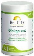 Ginkgo 3000 Be-Life - 60 cápsulas