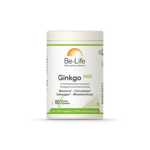 Ginkgo 3000 Be-Life - 60 cápsulas