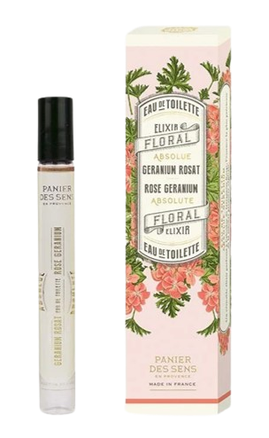 perfume de geranio rosa roll on panier des sens - 10ml