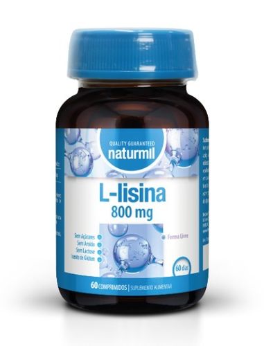 L-lisina 800mg Naturmil - 60 comprimidos