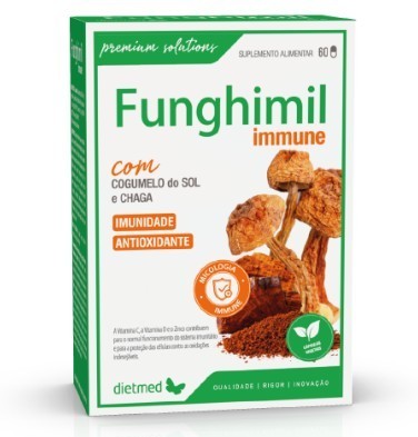 Funghimil Immune com Cogumelo do Sol e Chaga - 60 cápsulas