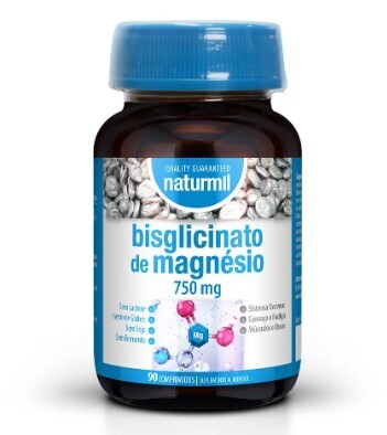 Bisglicinato de Magnésio 750mg - 90 comprimidos - Naturmil